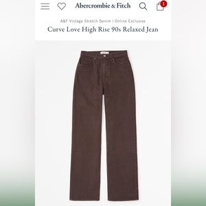 Abercrombie Curve Love High Rise 90s Relaxed Jean